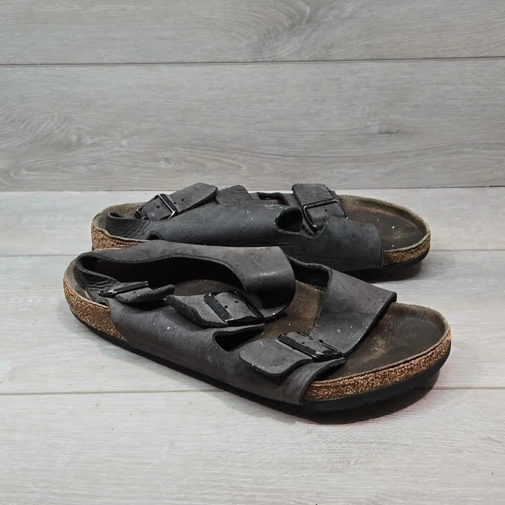 Birkenstock Women Milano Sandals Flats shoes sz 41/10 Regular
